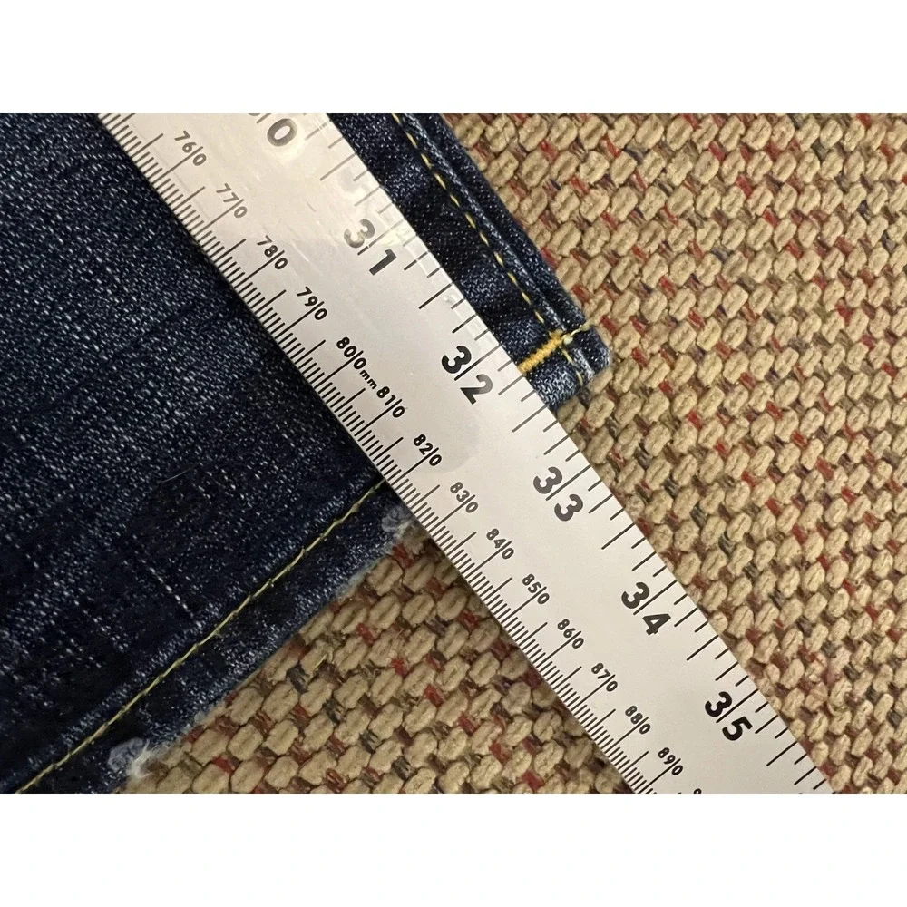 True Religion Jeans Mens 33 Ricky Straight VINTAGE Shallowmaker Skull MAD859F83